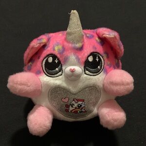 Zuru Rainbowcorns Kittycorn Unicorn Cat Plush Pink Leopard 4”